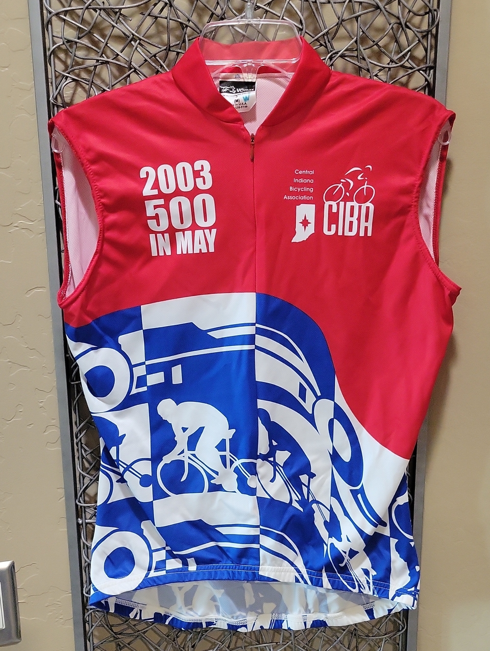 Central Indiana Bicycling Association 2003 500 in May Men's Cycling Jersey